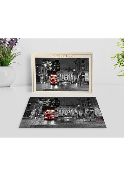 Londra Manzara 1000 Parça Profesyonel Puzzle-19
