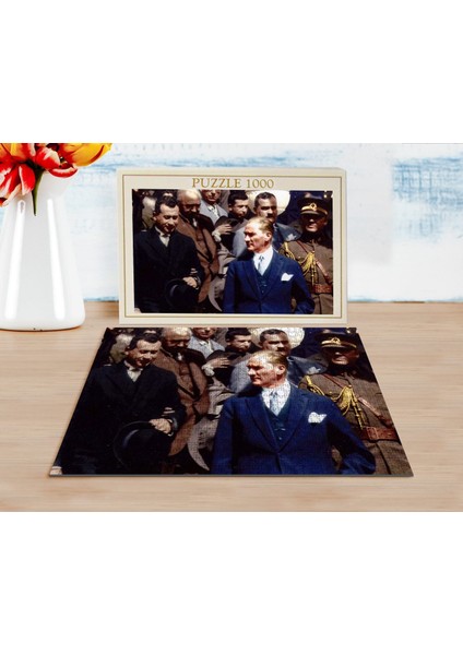 Bk Atatürk Tasarımlı 1000 Parça Profesyonel Puzzle-50