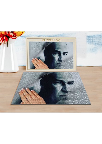 Atatürk Tasarımlı 1000 Parça Profesyonel Puzzle-47