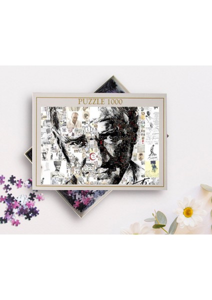 Atatürk Tasarımlı 1000 Parça Profesyonel Puzzle-42