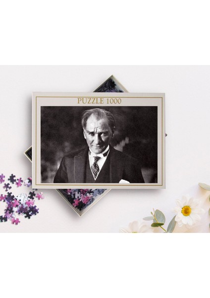 Atatürk Tasarımlı 1000 Parça Profesyonel Puzzle-33