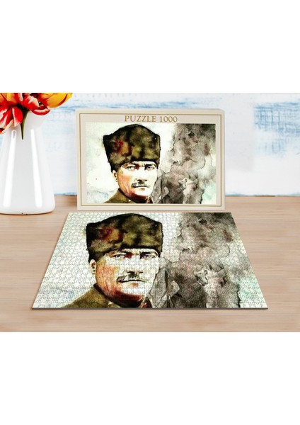 Bk Atatürk Tasarımlı 1000 Parça Profesyonel Puzzle-23