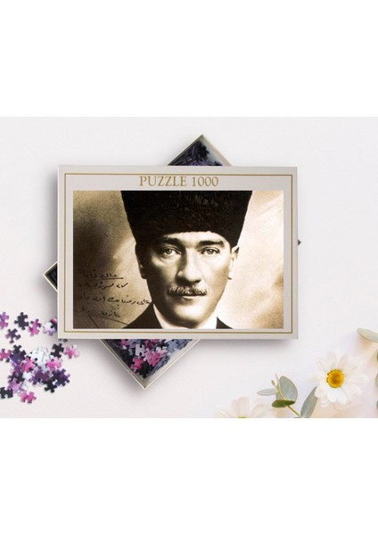 Bk Atatürk Tasarımlı 1000 Parça Profesyonel Puzzle-3