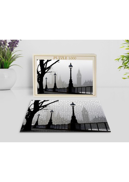 Londra Manzara 1000 Parça Profesyonel Puzzle-7