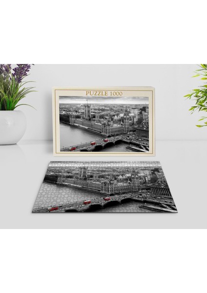 Londra Manzara 1000 Parça Profesyonel Puzzle-5