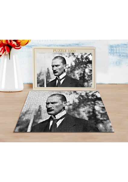 Atatürk Tasarımlı 1000 Parça Profesyonel Puzzle-51