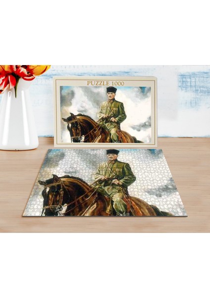 Bk Atatürk Tasarımlı 1000 Parça Profesyonel Puzzle-44