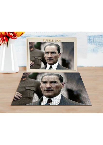 Bk Atatürk Tasarımlı 1000 Parça Profesyonel Puzzle-32