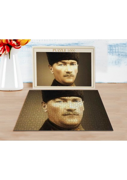 Bk Atatürk Tasarımlı 1000 Parça Profesyonel Puzzle-27