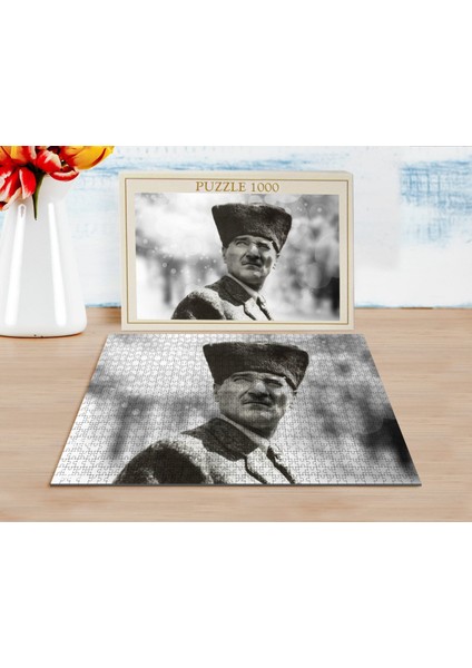 Atatürk Tasarımlı 1000 Parça Profesyonel Puzzle-13