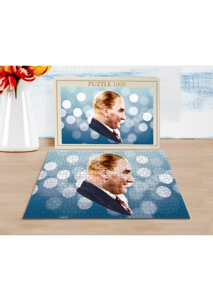 Atatürk Tasarımlı 1000 Parça Profesyonel Puzzle-9