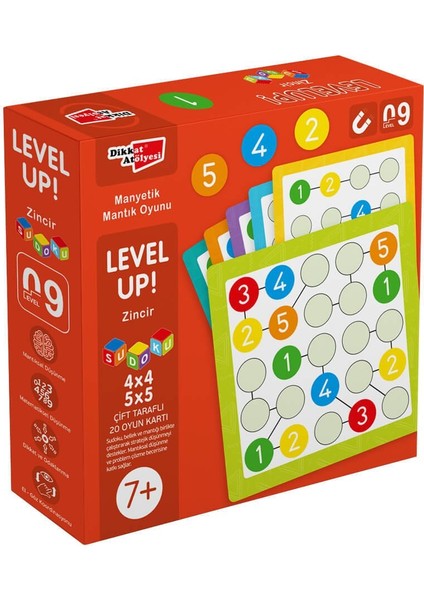 Dikkat Atölyesi Yayınları Levelup! 9 - Zincir Sudoku