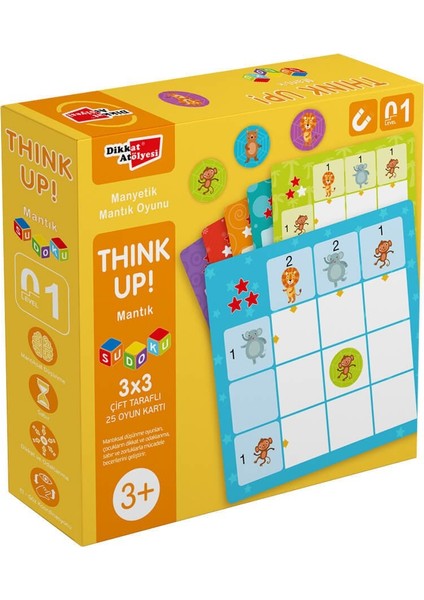 Dikkat Atölyesi Yayınları Levelup! 1 - Thinkup! Mantık Sudoku