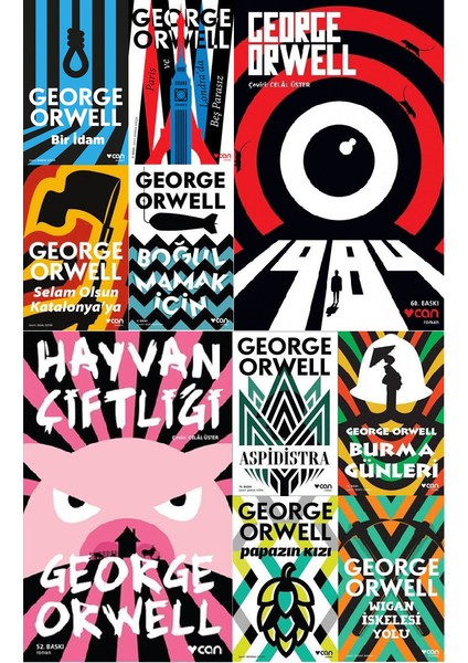 Hayvan Çiftliği - 1984 - Boğulmamak Için - Bir Idam - Selam Olsun Katalonya'ya - Paris ve Londra'da Beş Parasız - George Orwell - 10 Kitap