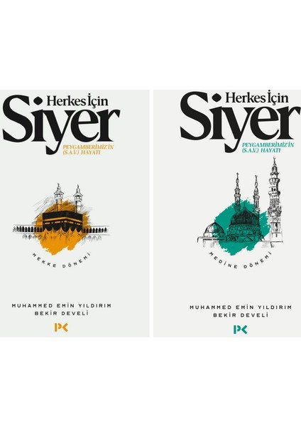 Herkes Için Siyer Peygamberimizin Hayatı 2 Kitap Set Muhammed Emin Yıldırım Bekir Develi - Mekke Dönemi - Medine Dönemi