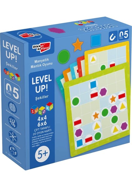 Dikkat Atölyesi Yayınları Levelup! 5 - Şekiller Sudoku