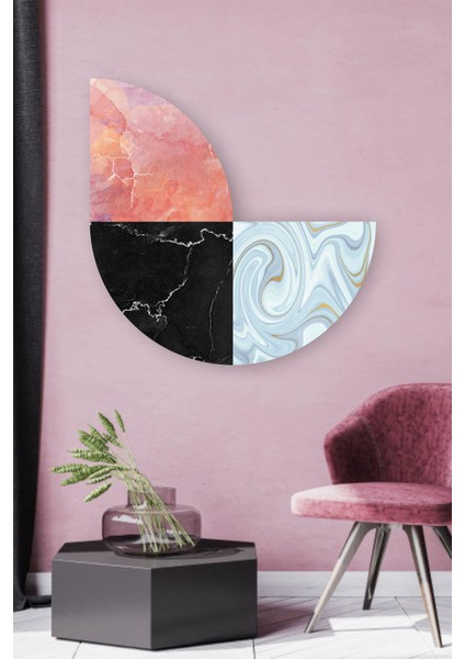 Mermer Desenli Geometrik Şekilli Duvar Sticker fiyatları