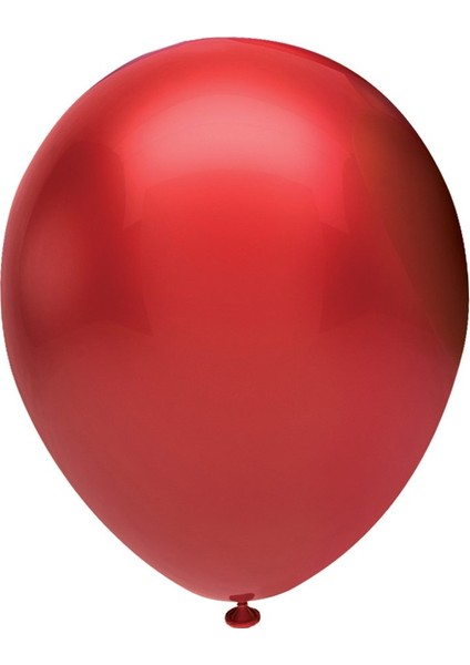 Metalik Kırmızı Baskı Balonu 100'LÜ 12inç