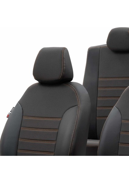 Bmw X6 2008-2014 E71 Özel Üretim Koltuk Kılıfı Paris Design Bej - Siyah