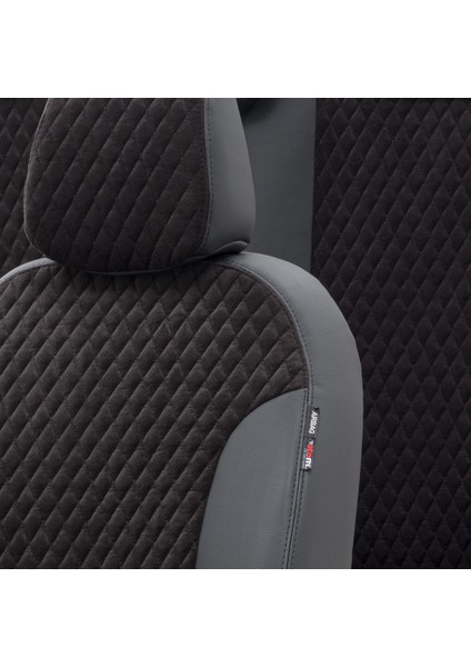 Audi Q7 2005-2015 Özel Üretim Koltuk Kılıfı Amsterdam Design Tay Tüyü Siyah modelleri