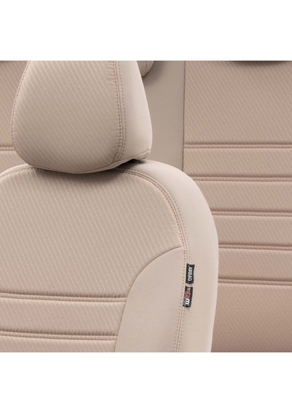 Mitsubishi Eclipse Cross 2018-2020 Özel Üretim Koltuk Kılıfı Original Design Bej - Bej modelleri