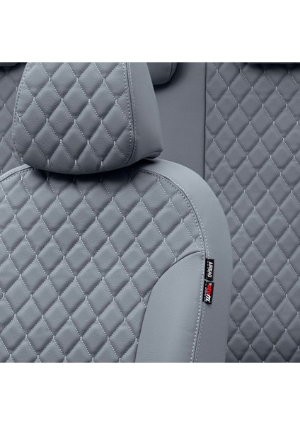 Volvo XC40 2018-2020 Özel Üretim Koltuk Kılıfı Madrid Design Deri Füme