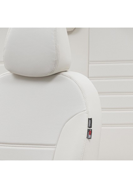 Renault Zoe 2012-2020 Özel Üretim Koltuk Kılıfı New York Design Fildişi modelleri