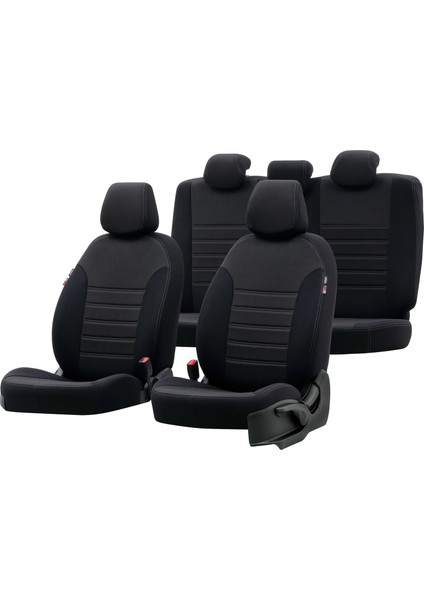 Volvo V50 2004-2012 Özel Üretim Koltuk Kılıfı Original Design Siyah