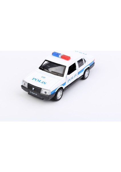 2'li Metal Sesli ve Işıklı Çek Bırak Kapıları Açılan Polis ve Ambulans Seti modelleri