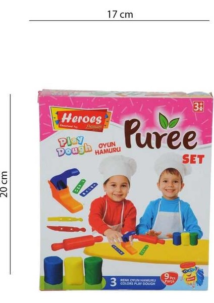 Play Dough 3 Renk Oyun Hamuru Seti