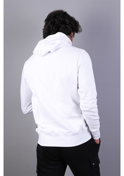 Erkek Kapüşonlu Beyaz Sweatshirt fırsatları