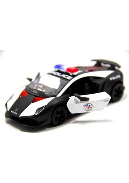 Lamborghini Sesto Elemento Çek Bırak Diecast Model Polis Arabası indirimleri