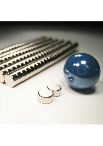 100 Adet Çap 6mm x Kalınlık 3mm Yuvarlak Süper Güçlü Neodyum Mıknatıs indirimleri