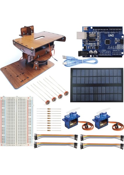Arduino Güneş Takip Projesi Combo Set - Dıy ( Demonte )