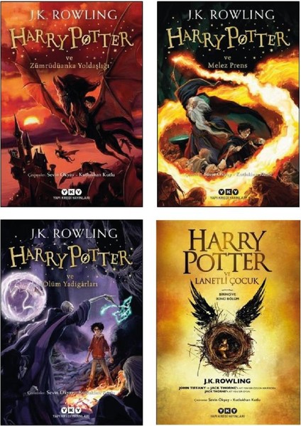 Harry Potter 5 - Harry Potter 6 - Harry Potter 7 - Harry Potter 8 - 4 Kitap - J. K. Rowling