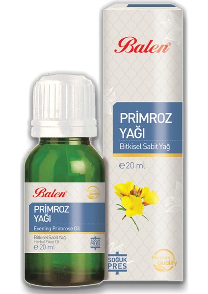 Primroz Yağı Soğuk Pres 20 ml 4 Lü
