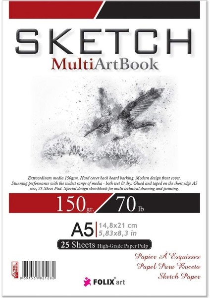 Sketch Multı Art 150 gr A5