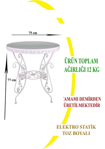 Masa & Sandalye Takımı 1+4 Beyaz