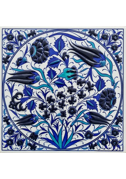 - 20*20 Cm. El Yapımı Kütahya Çinisi