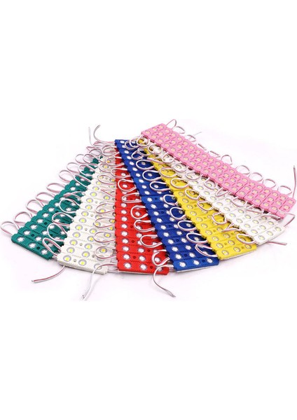 12V 3 Ledli Parmak LED Modül 1.5W 2835 Smd Mercekli (2 Adet) Beyaz