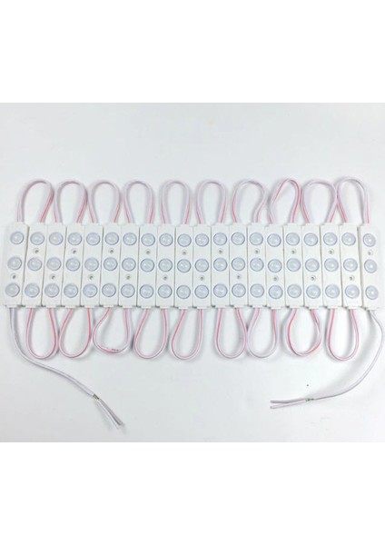 12V 3 Ledli Parmak LED Modül 1.5W 2835 Smd Mercekli (2 Adet) Beyaz modelleri