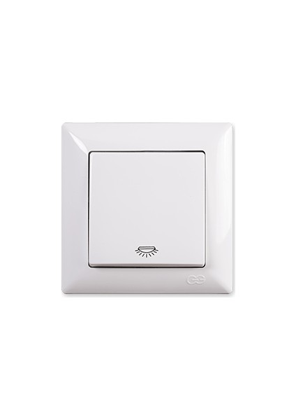 Günsan Visage Light Anahtar Beyaz Renk Günsan Çerçeve Dahil