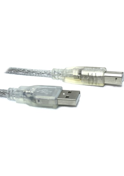TKU-2003 USB 2.0 Şeffaf Kablo 3 mt