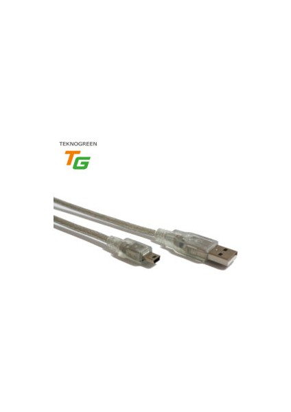 TKU-2003 USB 2.0 Şeffaf Kablo 3 mt