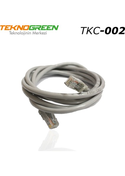 TKC-002 Utp Cat6 2 mt Gri Patch Kablo