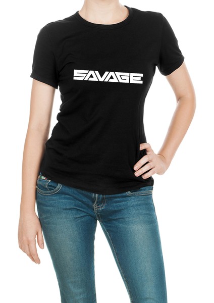 Savage Baskılı Kadın T-Shirt