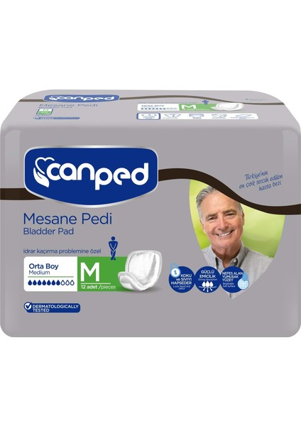 Mesane Pedi Klasik Erkek M-Orta 72 Adet