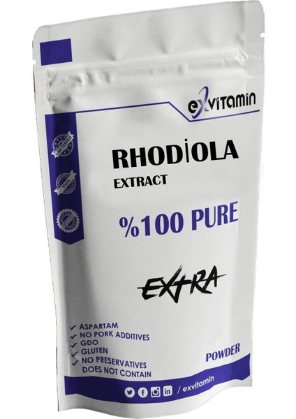 Rhodiola Extract Pure Rodiola Toz 50 gr