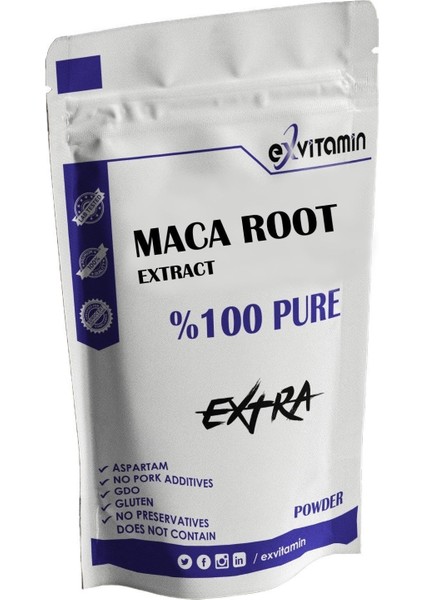 Maca Toz Maka Root Extract Pure 100 gr
