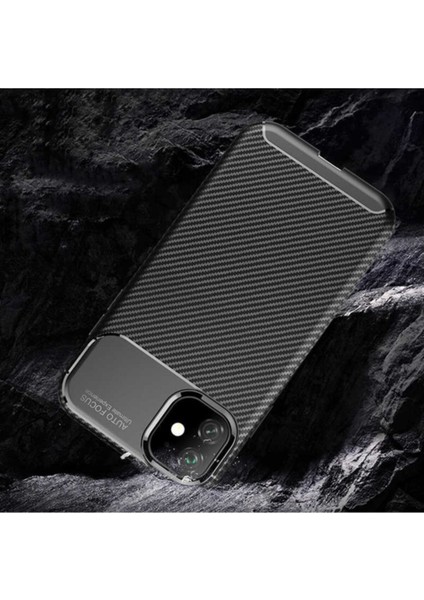 Samsung Galaxy A12 Kılıf Karbon Görünümlü Silikon - Kahverengi indirimleri